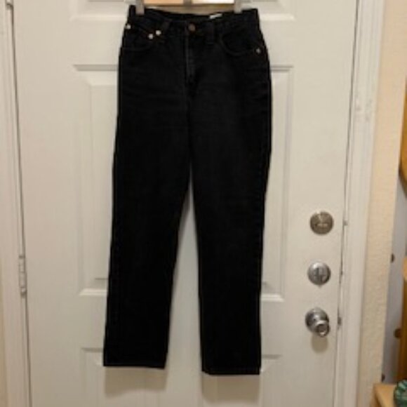 1990s Jordache High-Waist  Black Jeans Sz. 5/6 - Picture 2 of 9